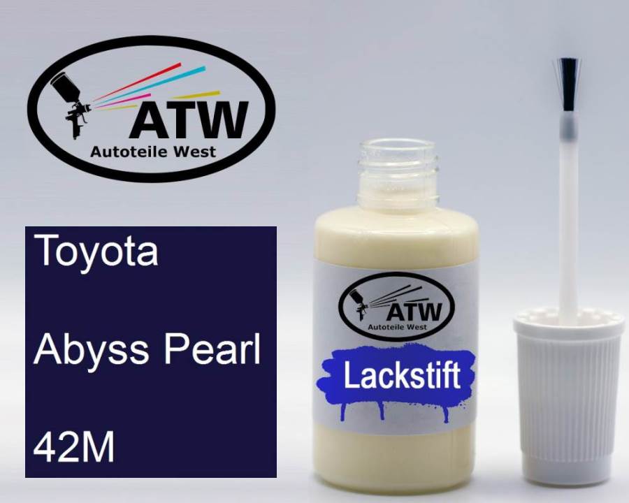 Toyota, Abyss Pearl, 42M: 20ml Lackstift, von ATW Autoteile West.